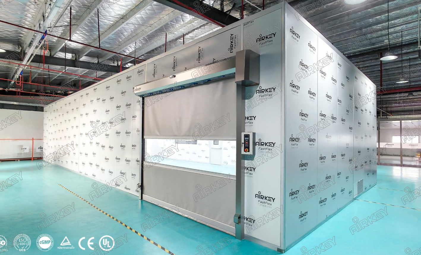 modular cleanroom for a semiconductor chip