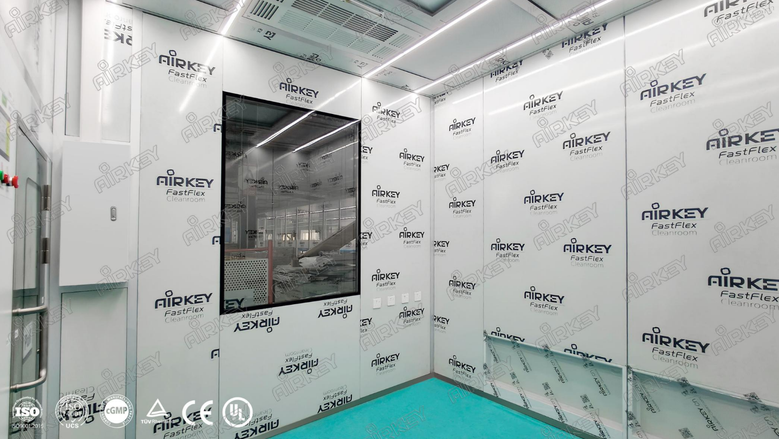 Factory-prefabricated cleanroom for cell manipulation applications