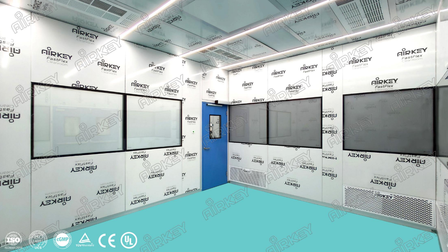 Precision glass moulding cleanroom for optical components